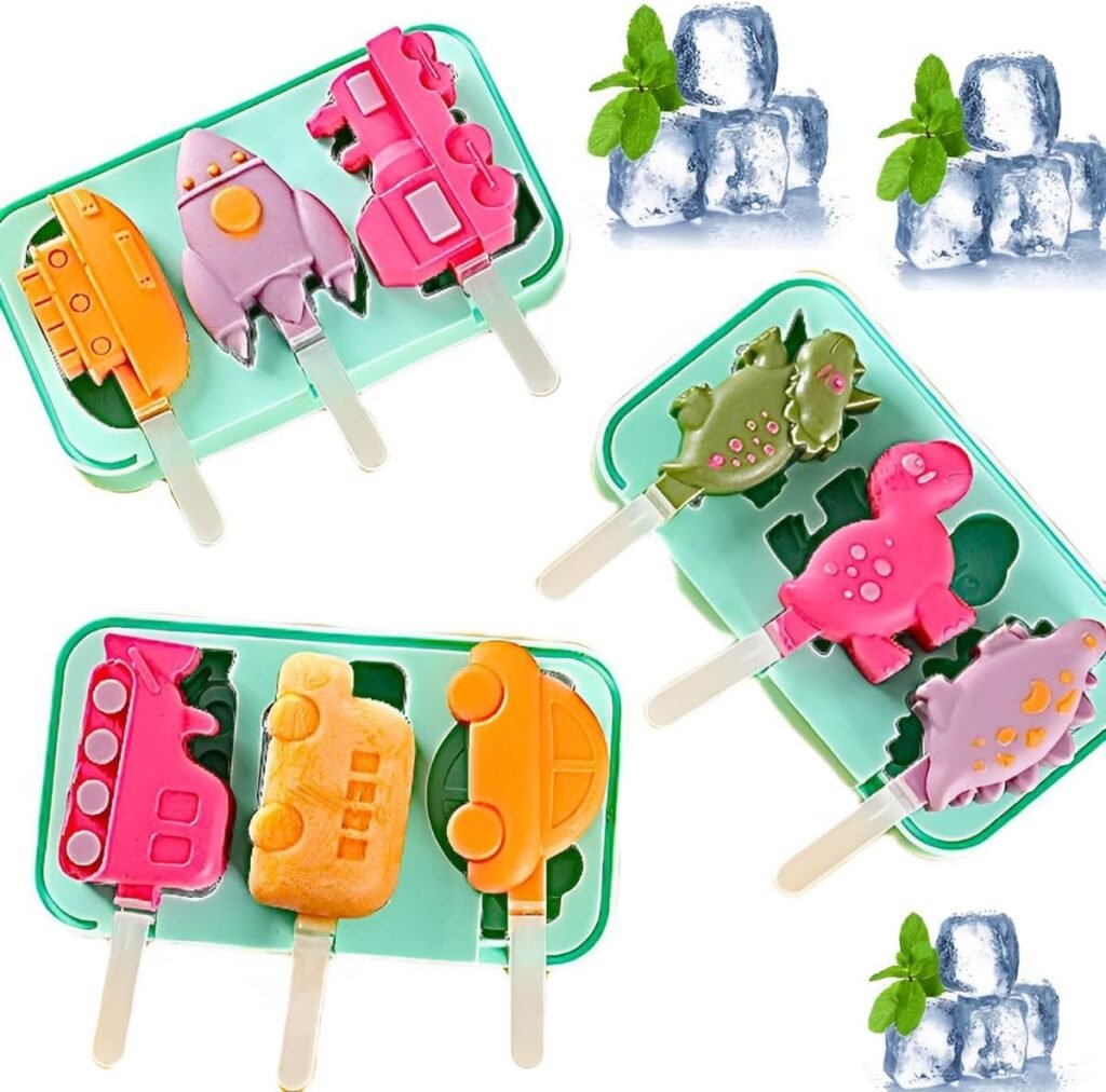 3 pcs popsicles molds bpa free,cute versatile ice pop silicone popsicle molds for toddlers and kids 3 pcs popsicles molds bpa free,cute versatile ice pop silicone popsicle molds for toddlers and kids