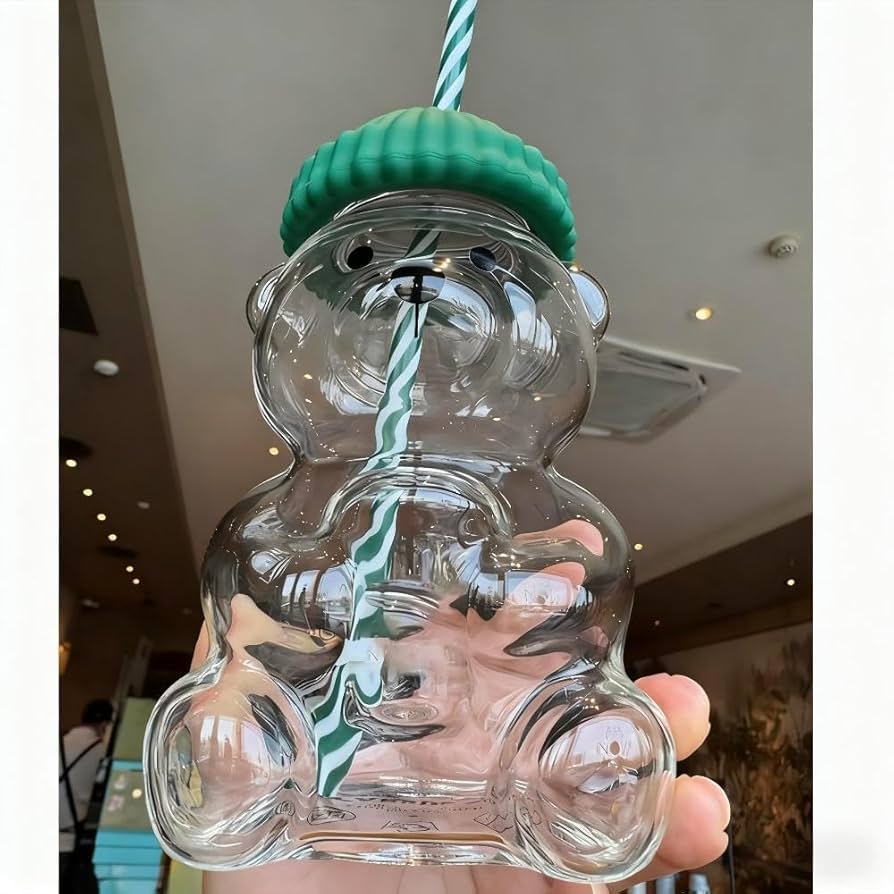 bidobido glass bear cup bidobido glass bear cup